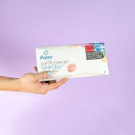   Intim szivacs tampon, Asha - Beppy, Soft+Comfort Wet, 4 db, síkosított, zsinór nélküli, láthatatlan védelem