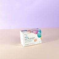   Intim szivacs tampon, Asha - Beppy, Soft+Comfort Wet, 8 db, síkosított, lacta géllel, zsinór nélküli, puha és rugalmas