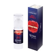   Vízbázisú síkosító, Loverzzz, Attraction Heat Mango, 50 ml, átlátszó, mangó illatú, forrósító hatású, latexbarát, érzékeny bőrre, könnyen lemosható