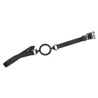   O-gyűrűs szájpecek, Bad Kitty, Silicone Gag 2, O-gyűrű 5 cm, fekete, szilikon, állítható pánt, kényelmes viselet