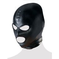   BDSM maszk, Bad Kitty, Mask Black 2, One Size, fekete, fényes wetlook, szem- és szájnyílásokkal, elasztikus nyakrésszel, kényelmes, erotikus