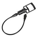 Vibrátoros mellbimbó pumpa, Bad Kitty, Vibrating Nipple Suckers, 2 darab, 6 x 5,2 cm, átlátszó-fekete, kézi pumpás, elemes, erős szívóhatású