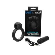   Vibrátoros péniszgyűrű, Bathmate, Maximus Vibe 45, 4,5–4,9 cm, fekete, 10 funkciós, szilikon, akkumulátoros, csiklóizgatós