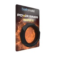   Péniszgyűrű, Bathmate, Power Ring - Maximus 55, 5,5–5,9 cm átmérő, fekete, szilikon, rugalmas, bőrbarát, erekciót támogató