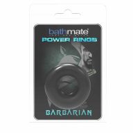   Péniszgyűrű, Bathmate, Power Ring Barbarian, 2,3 cm belső átmérő, fekete, rugalmas TPE/TPR, vízálló, bőrbarát, péniszpumpával kompatibilis