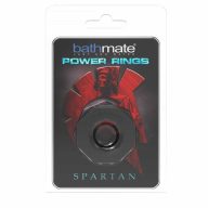   Péniszgyűrű, Bathmate, Power Ring Spartan, 1,6–2,4 cm átmérő, fekete, rugalmas, bőrbarát TPR (Elastomex), fogaskerék formájú, vízálló