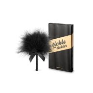   Cirógató, Bijoux Indiscrets, Tickle Me Tickler, 11–15 cm, fekete, műszálas, puha, erotikus, BDSM előjátékhoz