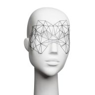   Szemmaszk, Bijoux Indiscrets, Kristine Eyemask, One Size, fekete, műanyag, szexi, erotikus, könnyű, újrahasználható