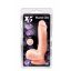 Dildó, Blush, X5 Hard On, 21–25 cm, 4,5–4,9 cm átmérő, testszínű, letapasztható, realisztikus, herékkel, TPE
