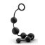 Anál gyöngysor, Blush, Anal Adventures Large, 36-40 cm, fekete, szilikon, rugalmas, vízálló, 6 golyós, biztonságos fogógyűrűvel, uniszex