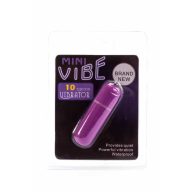   Mini vibrátor, Loverzzz, Lady Finger, 6-10 cm, lila, vízálló, 10 sebesség, halk, klitoriszstimulációhoz, ABS, elemes (3x LR44)