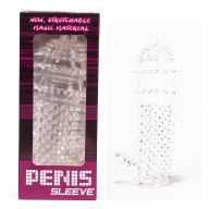   Péniszköpeny, Loverzzz, Penis Sleeve Clear 1, 11-15 cm, 4-4,4 cm átmérő, színtelen, vízálló, rugalmas TPR, teljes borítású, aktus-hosszabbító