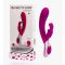 Multifunkcionális vibrátor, Pretty Love, Vincent, 21-25 cm, lila, g-pontos, nyuszis, 12 funkciós, kétmotoros, hangvezérelt, akkumulátoros, szilikon
