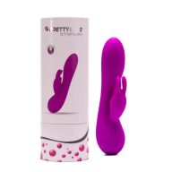   Multifunkcionális vibrátor, Pretty Love, Stanley, 16-20 cm, lila, akkumulátoros, bőrbarát szilikon, g-pontos, csiklóizgatós, nyomásérzékelős