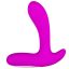 Prosztata masszírozó, Pretty Love, Backie, 12,5 cm, lila, szilikon, vibrátoros, 30 funkciós, akkumulátoros, perineum stimuláló, rugalmas