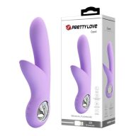   G-pont és csikló vibrátor, Pretty Love, Carol, 16-20 cm, lila, kétmotoros, orvosi szilikon, 7 rezgésmód, 5 sebesség, akkumulátoros