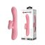 Multifunkcionális vibrátor, Pretty Love, Gina, 16-20 cm, színtelen, g-pontos, csiklóizgató karral, 7 rezgésmód, 4 forgó funkció, akkumulátoros