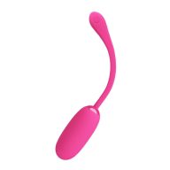   Vibrációs tojás, Pretty Love, Julius, 16-20 cm, rózsaszín, 12 rezgési mód, akkumulátoros, vízálló, kihúzózsinóros, ABS, kezdőknek ideális