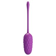   Mini vibrátor, Pretty Love, Marina Purple I, 6-10 cm, lila, akkumulátoros, vízálló, bordázott, bőrbarát ABS, 12 rezgési mód, kihúzózsinóros