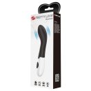 G-pont vibrátor, Pretty Love, Bishop, 16–20 cm, fekete, szilikon, 30 funkciós, vízálló, elemes (2 x AAA), anális használatra alkalmas