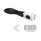 G-pont vibrátor, Pretty Love, Bishop, 16–20 cm, fekete, szilikon, 30 funkciós, vízálló, elemes (2 x AAA), anális használatra alkalmas