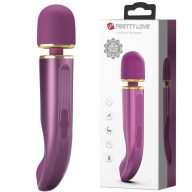   Masszírozó vibrátor, Pretty Love, Colorful Massager, 21-25 cm, lila, akkumulátoros, vízálló, orvosi szilikon, flexibilis fej, 7 program, 5 sebesség