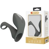   Vibrátoros péniszgyűrű, Pretty Love, Master Ring IV, 6–10 cm, 4–4,4 cm, fekete, szilikon, akkumulátoros, 7 rezgésmód, memóriafunkciós, csiklóizgató