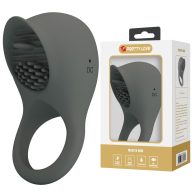   Vibrátoros péniszgyűrű, Pretty Love, Master Ring V, 6–10 cm, 4–4,4 cm, fekete, szilikon, akkumulátoros, 12 rezgésmód, csiklóizgató