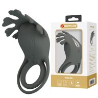   Vibrátoros péniszgyűrű, Pretty Love, Master Ring VI, 6–10 cm hossz, fekete, szilikon, akkumulátoros, 7 rezgési mód, memória funkció, csiklóizgatós