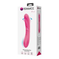   G-pont vibrátor, Loverzzz, Romance Lexie, 16-20 cm, rózsaszín, szilikon, akkumulátoros, vízálló, 7 rezgési + 4 csavarodó funkció, ergonomikus