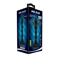   Vibráló anál plug, Loverzzz, Mr. Play V, hossz 16–20 cm, átmérő 2,5–2,9 cm, fekete, szilikon, vízálló, 10 rezgési mód, elemes (1 x AAA), kezdőknek is
