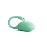   Okosvibrátor, Elity, Cora, 6,9 cm, zöld, app-vezérelt, akkumulátoros, szilikon felületű, pöttyözött mintázatú, csikló- és vaginális használatra