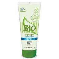   Vízbázisú síkosító, HOT, Bio Superglide, 100 ml, natúr, vegán, bio, hipoallergén, karragénnel, óvszer- és játékszerbarát, orvosi minőségű, öko tubus, érzékeny bőrre
