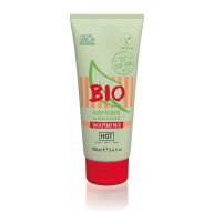   Vízbázisú síkosító, HOT, BIO Warming, 100 ml, natúr, melegítő hatású, vegán, organikus, hipoallergén, óvszer- és szexjátékbarát
