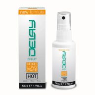   Késleltető spray férfiaknak, HOT, Delay Spray, 50 ml, natúr, hűsítő, természetes kivonatokkal, korai magömlés ellen, intenzív hatás