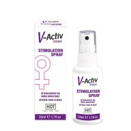   Női vágyfokozó spray, Hot, V-Activ, 50 ml, natúr, stimuláló, erotikus élvezetekhez, gyors és egyszerű használat, intim ápolásra