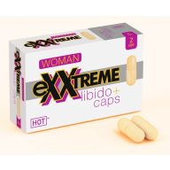   Női vágyfokozó kapszula, HOT, eXXtreme Libido Caps Woman, 2 db, natúr, étrend-kiegészítő, muira puama kivonattal, B3-vitaminnal és folsavval