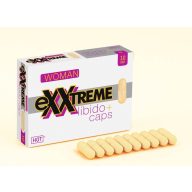   Vágyfokozó kapszula nőknek, Hot, eXXtreme Libido Caps Woman, 10 db, növényi összetevőkkel (Muira Puama), B3-vitaminnal és folsavval, étrend-kiegészítő