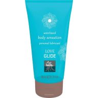   Vízbázisú síkosító, Shiatsu, Love Glide Waterbased, 50 ml, natúr, íz- és illatmentes, bőrápoló, óvszer- és segédeszközbarát