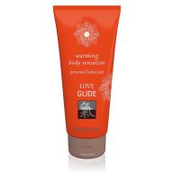   Vízbázisú síkosító, Shiatsu, Love Glide Warming, 100 ml, áttetsző, melegítő, kondombarát, hosszan tartó, nem ragacsos, könnyen lemosható