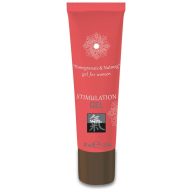   Női stimuláló gél, Shiatsu, Stimulation Gel - Pomegranate & Nutmeg, 30 ml, átlátszó, gránátalma és szerecsendió illatú, bizsergető