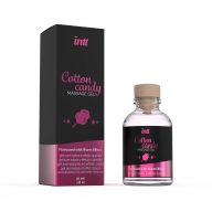  Ízesített masszázsgél, Intt, Cotton Candy, 30 ml, áttetsző, forrósító, orálbarát, vattacukor ízű, üvegpalackos, dobozos
