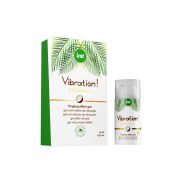   Folyékony vibrátor gél, Intt, Vibration! Coconut, 15 ml, natúr, kókusz ízű, vegán, forrósító-bizsergető, orálbarát, airless flakon