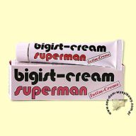   Potencianövelő krém, Inverma, Bigist-Cream Superman, 18 ml, natúr, bőrgyógyászatilag tesztelt, alkohol- és színezékmentes, férfiaknak, pénisznövelő