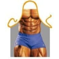 Férfi kötény, Itati, Macho, szövet, izmos mintás