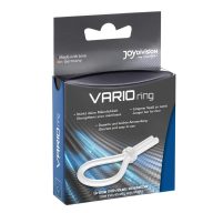   Állítható péniszgyűrű, Joydivision, VARIOring, max. 4,5 cm átmérő, színtelen, orvosi szilikon, vízálló, bőrbarát, német gyártás, síkosító mintával