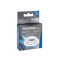   Péniszgyűrű szett, Joydivision, POTENZplus Transparent 3er Mix, S/M/L (3,5 / 4 / 4,5 cm), színtelen, orvosi szilikon, vízálló, rugalmas
