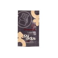   Vízbázisú síkosító, JoyDrops, Chocolate Lubricant Gel, 5 ml, átlátszó, csokoládé ízű, illatos, tasakos, óvszer- és szexjátékbarát