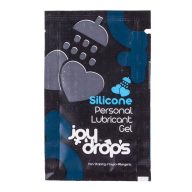   Szilikonbázisú síkosító, JoyDrops, Silicone Personal Lubricant Gel, 5 ml, natúr, minta tasak, vízben is használható, óvszerbarát