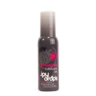   Vízbázisú síkosító, JoyDrops, Strawberry Lubricant Gel, 100 ml, átlátszó, eper ízű, illatos, óvszerbarát, szexjáték-kompatibilis, szagsemlegesítő